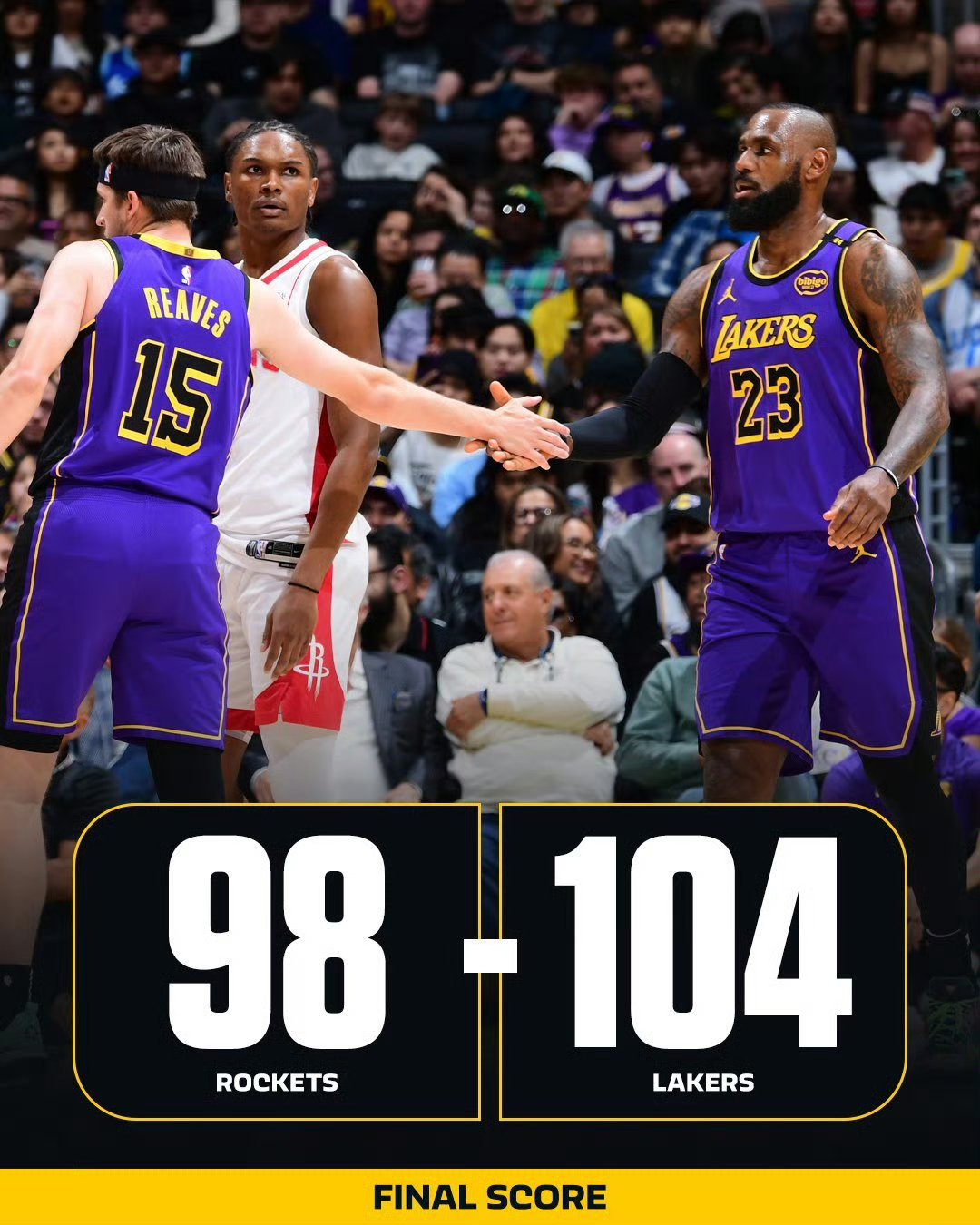 季后赛前哨战，湖人胜太阳